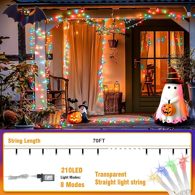 210 LED 4-Color Outdoor Easter String Lights, Seasonal Fairy Lights - Image 3