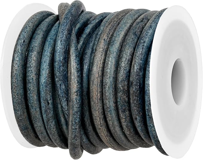 GENIQUE Real/Genuine Round Leather String Cord by GENIQUE