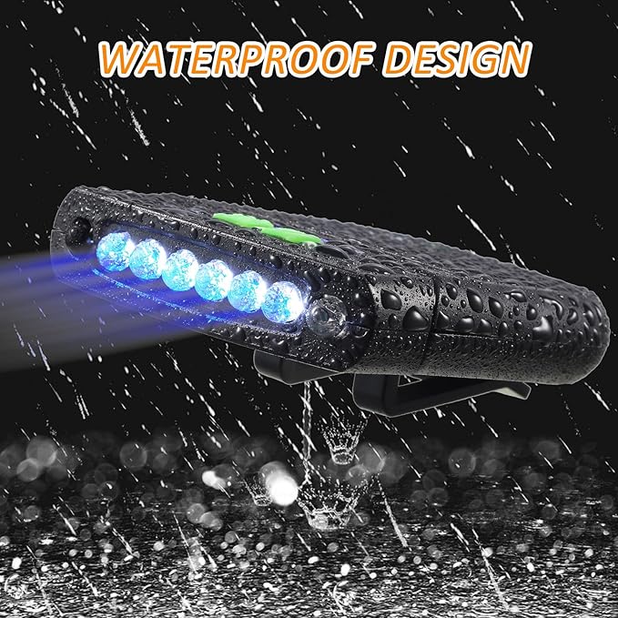Mudder LED Clip on Cap Lights USB Rechargeable Cap Flashlight Clip Waterproof - Image 5