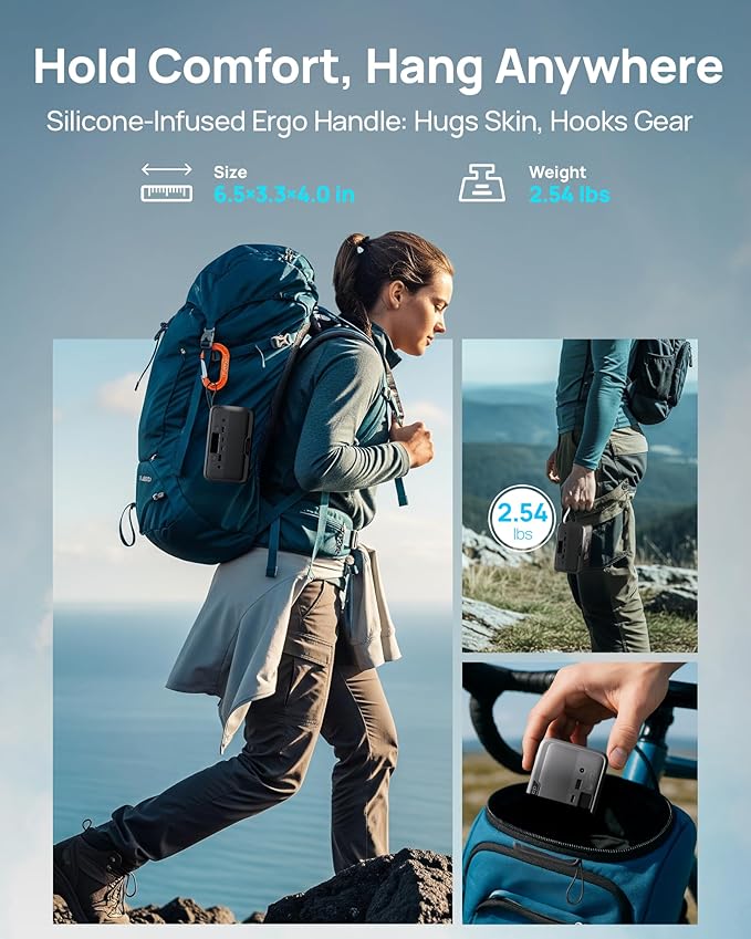 Portable Power Station 89.6Wh LiFePO4 Battery, Solar Power Bank - Image 5