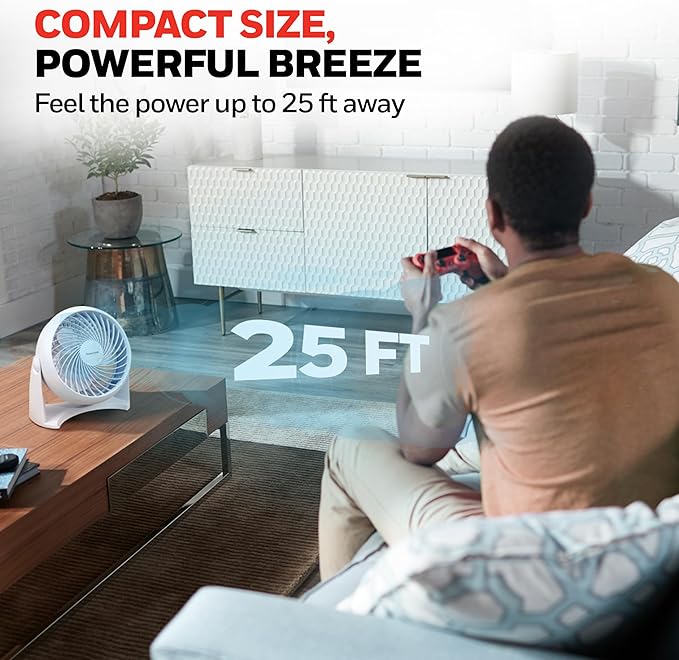 Honeywell TurboForce Air Circulator, Small Tabletop Fan, Quiet Personal Fan - Image 3