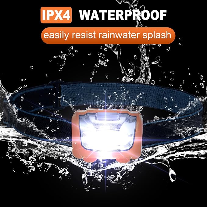 Macarrie 18 Pack LED Headlamps IPX4 Waterproof 3 Modes Headlamp Flashlight - Image 4