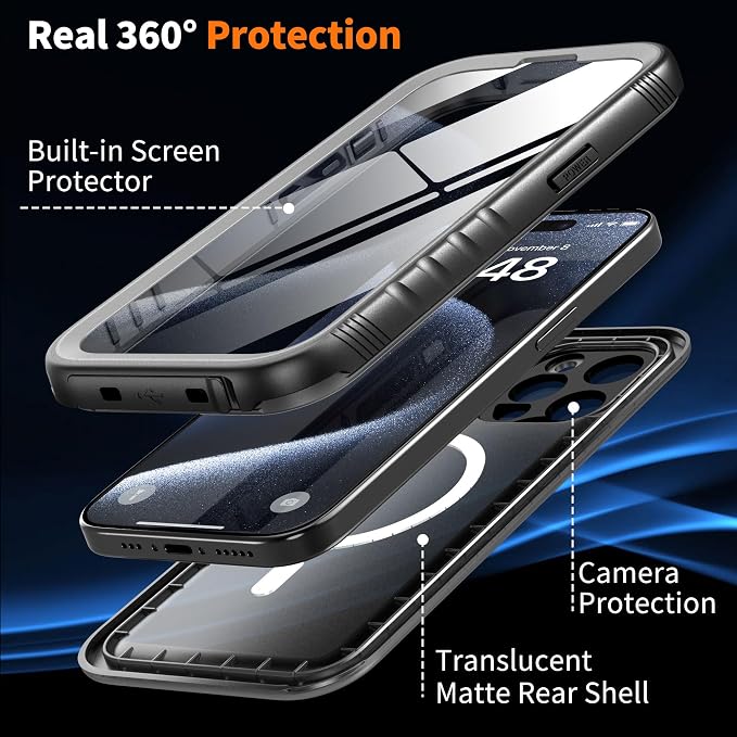 Cozycase for iPhone 15 Pro Waterproof Shockproof Dustproof Case - Image 5