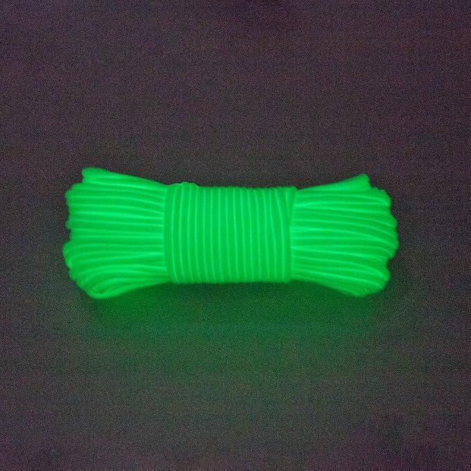 Glow in The Dark Zesty 550lb Paracord – 21 Strand Luminous Parachute Cord - Image 3