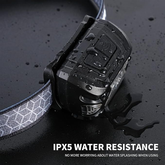 Outdoor Head Lamp, Rechargeable Type-C, 1000+ Lumens, IPX5 Waterproof Flashlight - Image 3