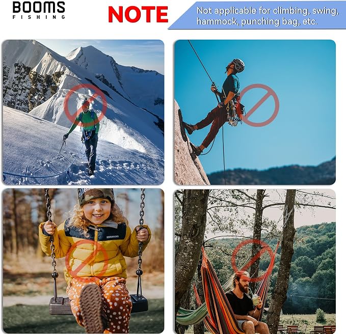 Booms Fishing CC1 Multi-Use Carabiner Clip, 6 Pack Small Caribeener Clips - Image 4