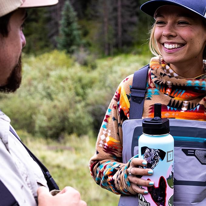 IRON °FLASK Camping & Hiking Hydration Flask - 32 oz Dark Rainbow - Image 9