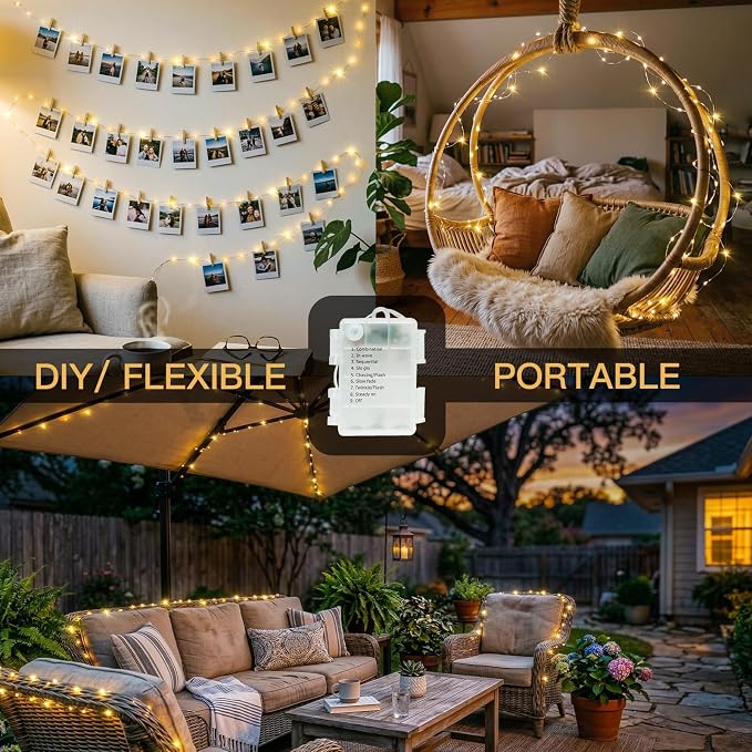 suddus Fairy Lights Battery Operated - Image 3