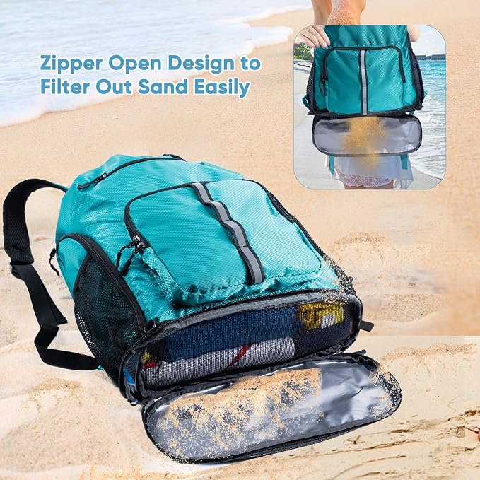 Large Beach Backpack Waterproof Sandproof - Image 3