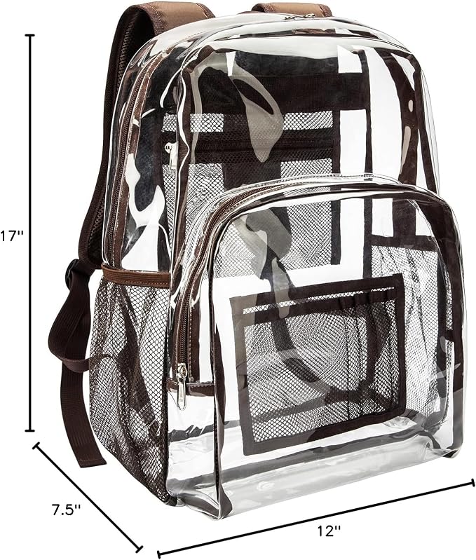 Vorspack Clear Backpack Heavy Duty PVC Transparent Backpack - Image 7