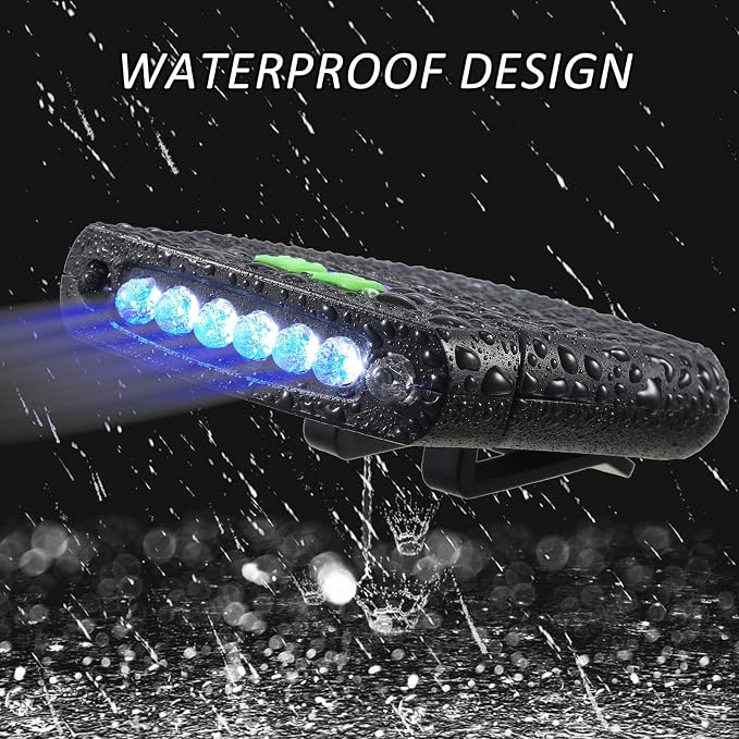 Mudder LED Clip on Cap Lights USB Rechargeable Cap Flashlight Clip Waterproof - Image 5