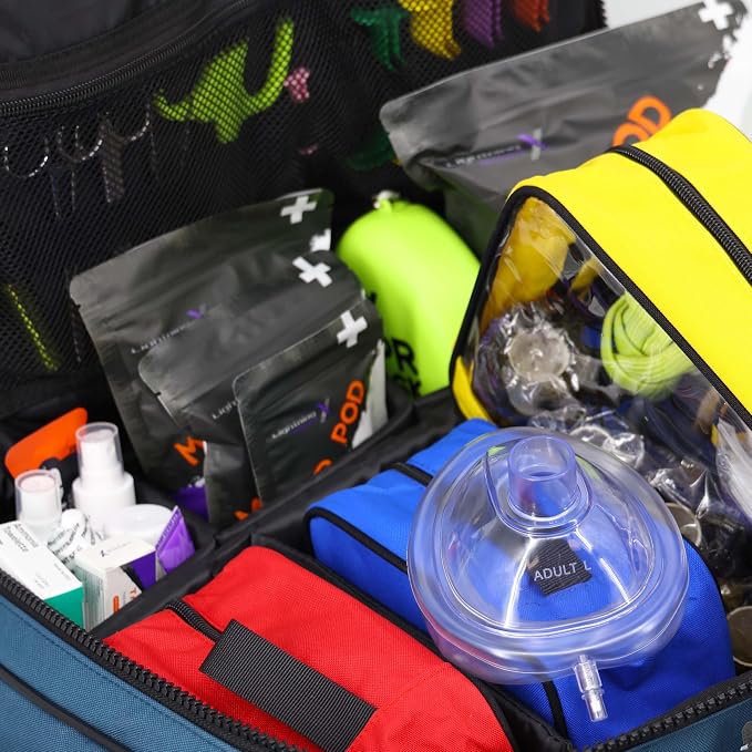 Lightning X Fully Stocked X-Tuff Modular Oxygen Trauma Bag w/Removable - Image 5