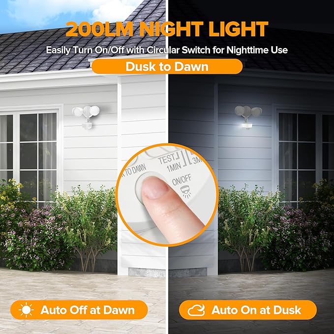 LUTEC 34W 3700 Lumen LED Security Lights Motion Sensor Light Outdoor - Image 5