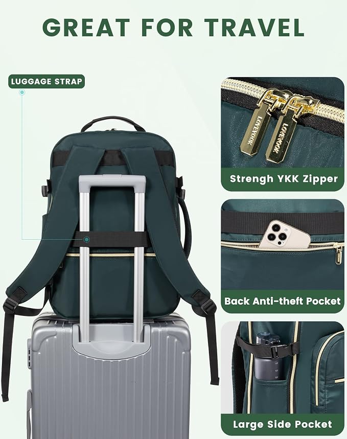 LOVEVOOK Travel Backpack for Women & Men 50L, Airline Approved Carry On - Image 7