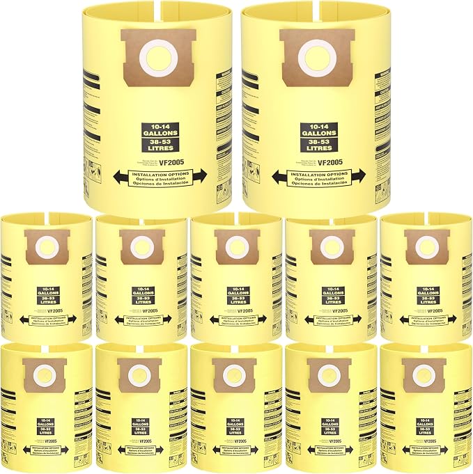 12 Pack 10-14 Gallon Vacuum Bags by LOSKLENO