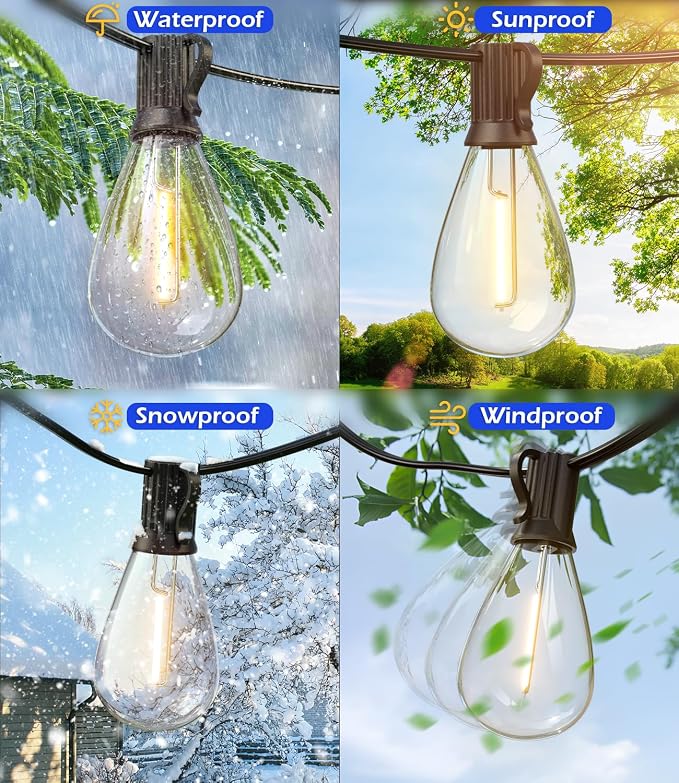 luckystyle 30FT LED Outdoor String Lights - Image 5