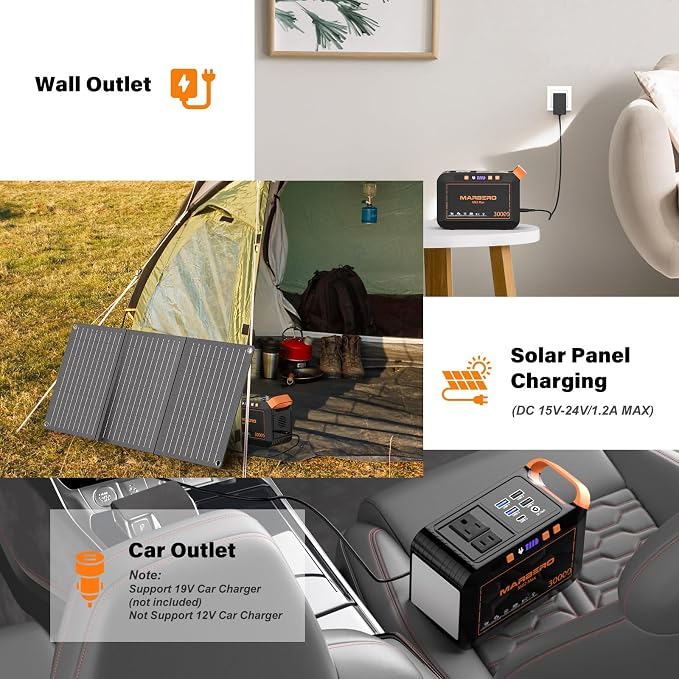 MARBERO Solar Generator 111Wh Portable Power Station - Image 6