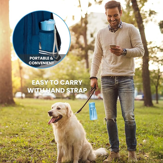 Portable Dog Water Bottle, Foldable Dog Water Bottle Leak Proof Dispenser - Image 5