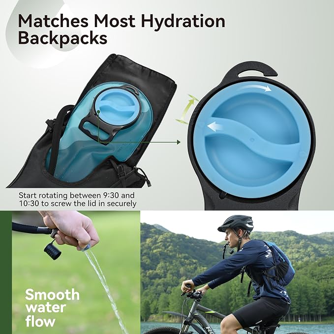 MARCHWAY 2L/2.5L/3L TPU Hydration Bladder, Ultra Durable Water Reservoir Bag - Image 5