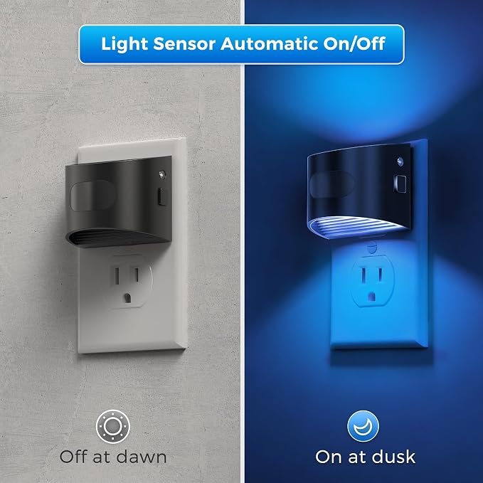 L LOHAS LED Night Light with Motion Sensor & Dusk to Dawn Sensor, Night Lights - Image 3