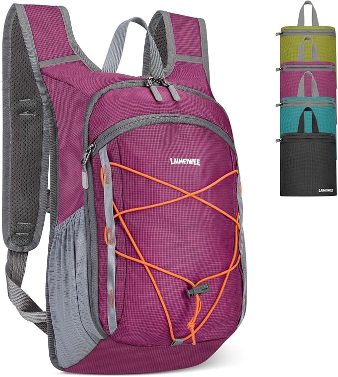 13L Small Hiking Backpack for Women Men, Lightweight Foldable Day pack by Unknown