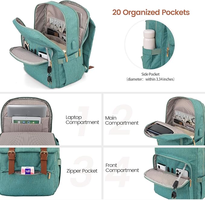 LOVEVOOK Travel Laptop Backpack Purse - Image 2