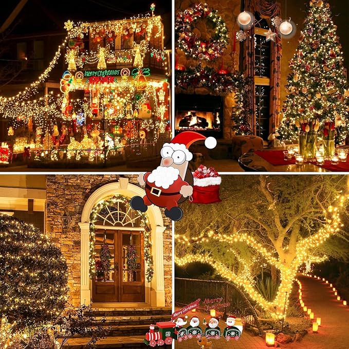 6 Pack 600 LED Solar String Lights - Image 8