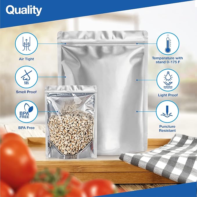 BELLE KR® 100 Pcs Assorted Mylar Bags - Image 5