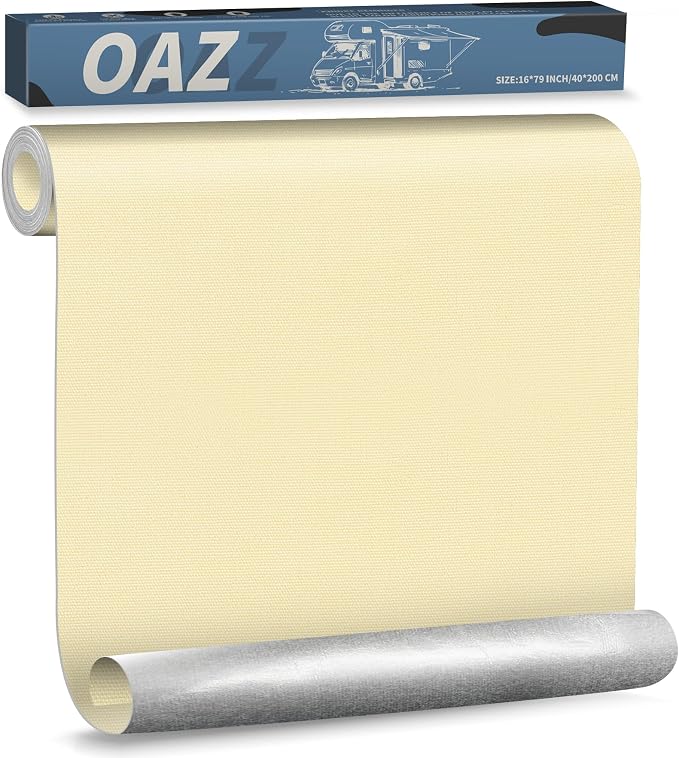 OAZ 16 x 79 inch Canvas Repair Patches Canvas Fabric Patch Self-Adhesive Fabric by OAZ