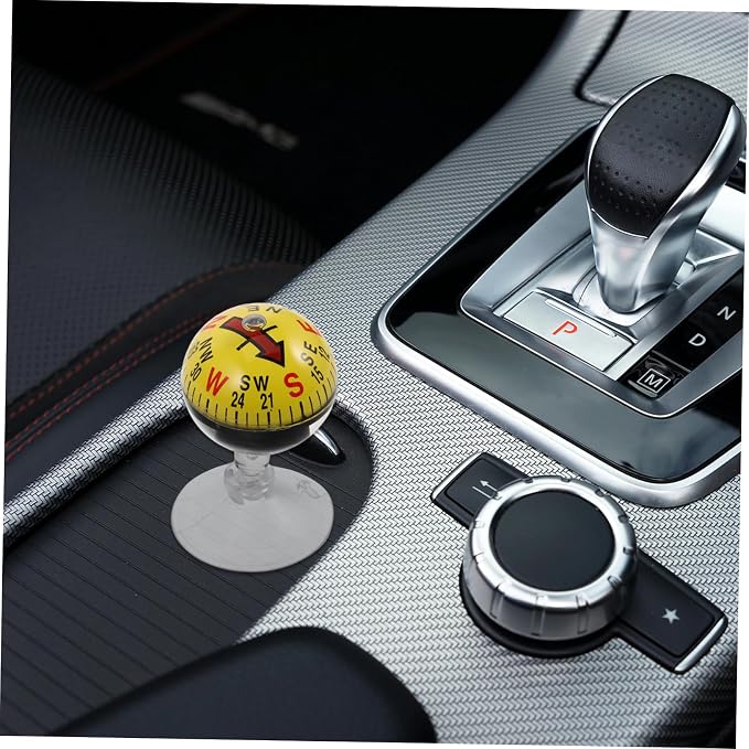Car Guide Ball Compass with Strong Suction Cup 2.83In Portable Vehicle Compass - Image 6