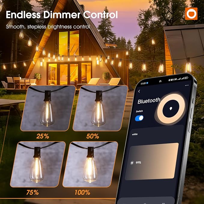 addlon 200FT Outdoor String Lights - Image 2