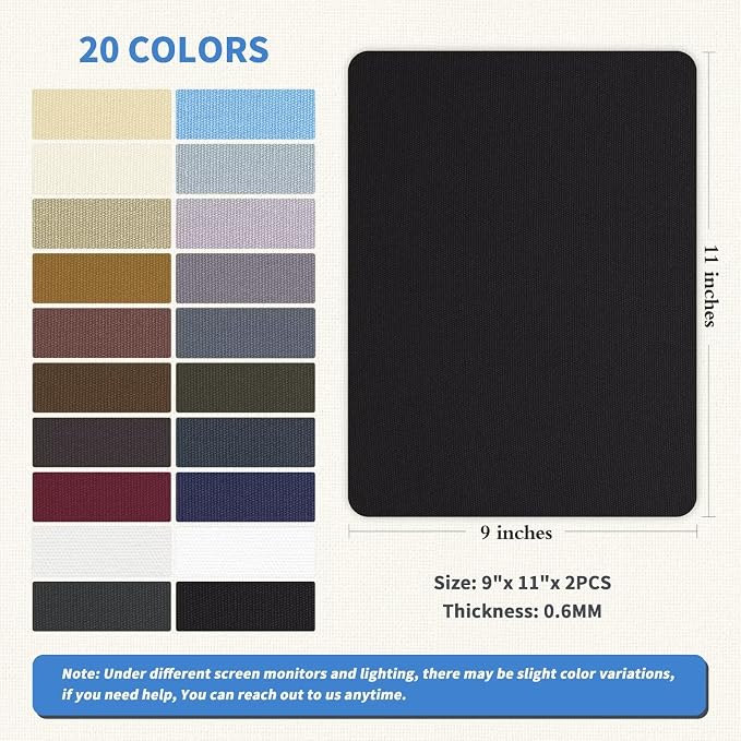 KING MOUNTAIN Canvas Repair Patch 9 x11 Inch 2 Pcs Self-Adhesive Waterproof - Image 2