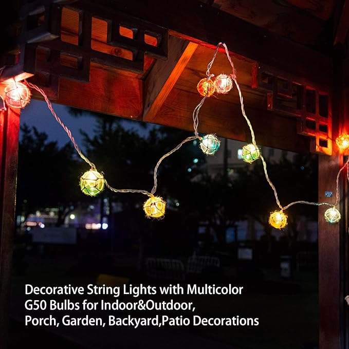 Brillarlights Nautical Fishing Float String Lights, Beach Themed Buoy Lights - Image 2