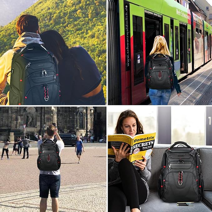 KROSER TSA Friendly Travel Laptop Backpack 17.3 inch XL Computer Backpack - Image 7