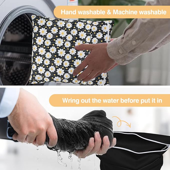 Wet Dry Bags 2 Pack, Waterproof Reusable Travel Bags - Image 6