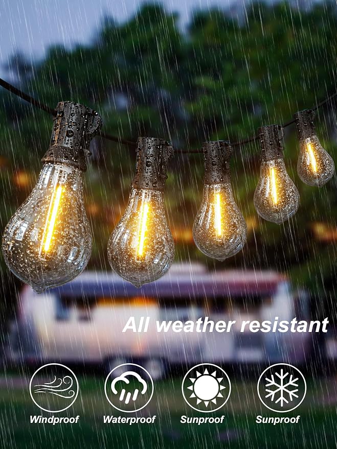 DAMAING Outdoor-String-Lights-Patio-Light-Outside 400FT Waterproof Patio Lights - Image 2