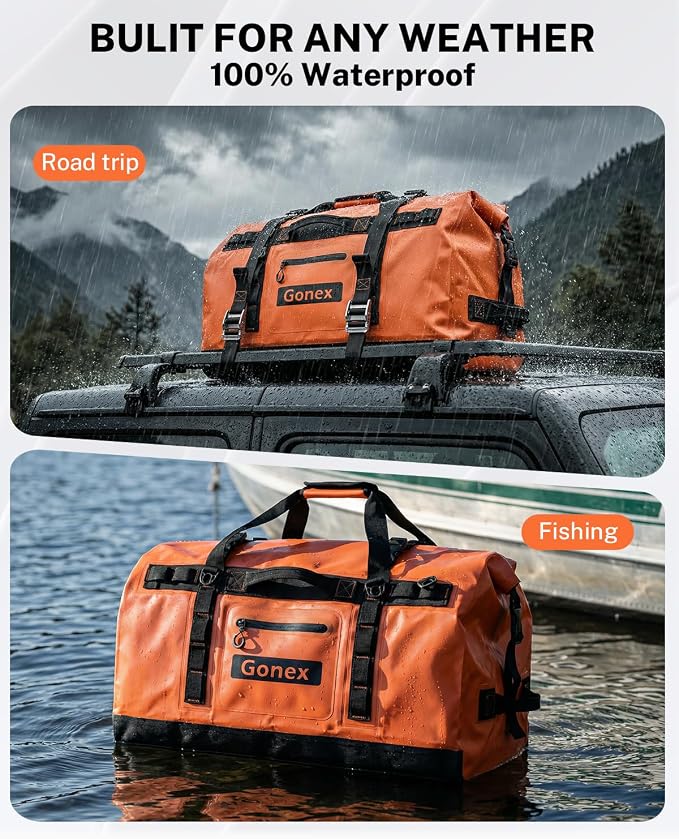 Gonex Waterproof Duffel Bag, 120L Heavy Duty Dry Duffle Bag - Image 3