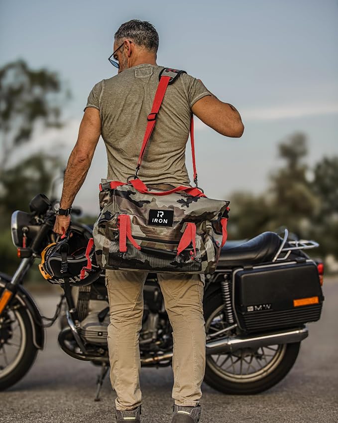 BORLENI Waterproof Motorcycle Dry Duffel Bag Luggage Tail Bag - Image 2