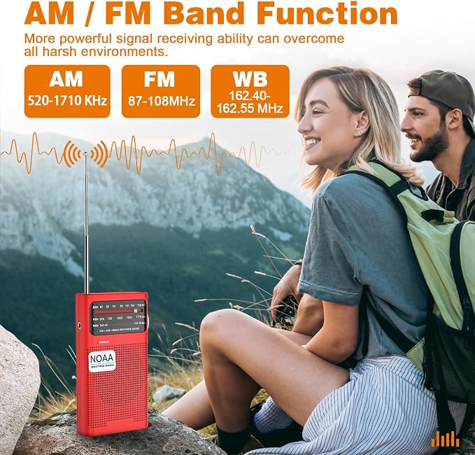 Goodes NOAA Weather Radio, AM FM NOAA Emergency Radio Portable - Image 2