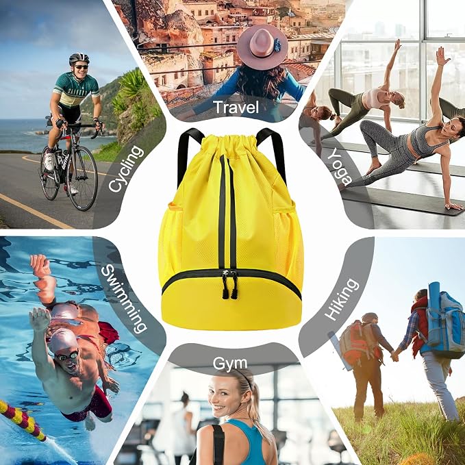 Hoedia Sports Drawstring Backpack - Image 9