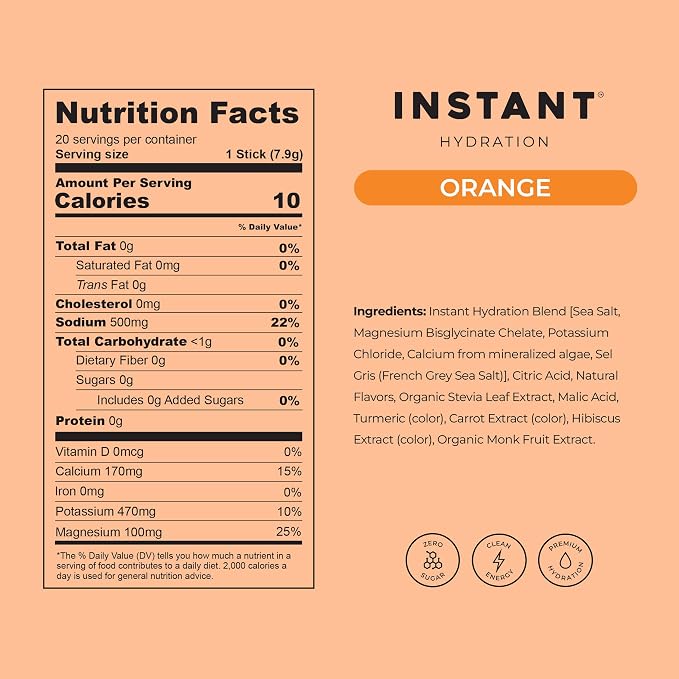 Instant Hydration Sugar Free Electrolytes Powder Packets - Image 5