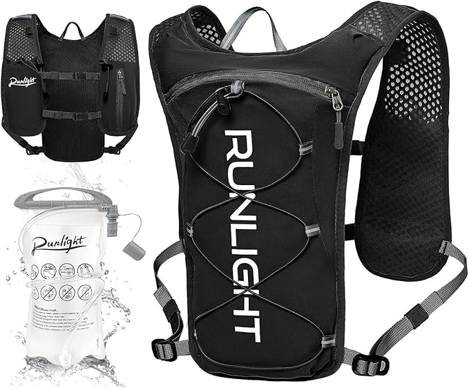 Runlight Running Vest for Women Men Lightweight Hydration Backpack Pack by OutdoorSports