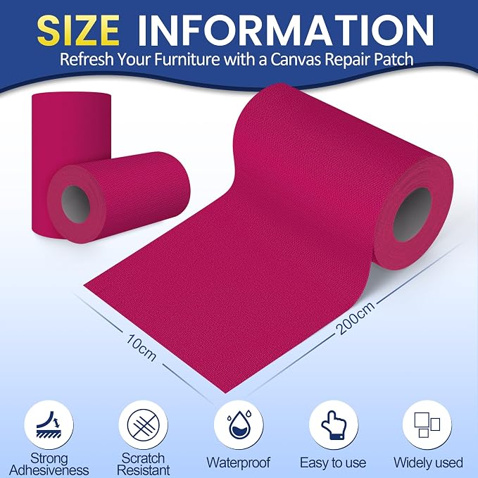 Self-Adhesive Canvas Repair Tape, Fabric Patch Repairs Kit - Image 2