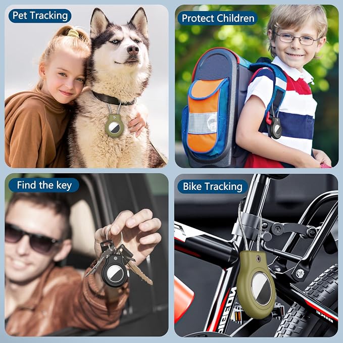 Waterproof Airtag Holder, 4 Pack Airtag Case - Image 6