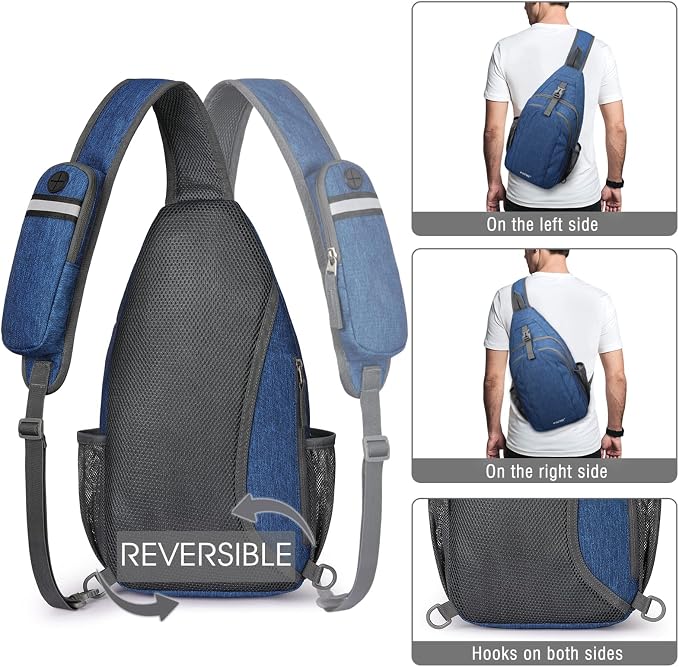 G4Free Sling Bag RFID Blocking Sling Backpack Crossbody Chest Bag Daypack - Image 4