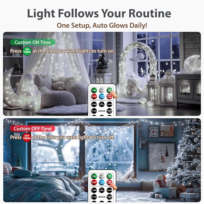 HXWEIYE Rechargeable Fairy Lights - Image 5