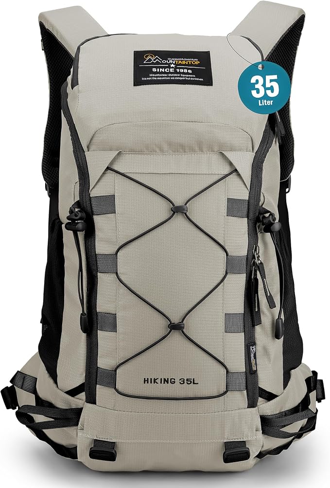 MOUNTAINTOP 35L Hiking Backpack, Lightweight Outdoor Travel Camping Daypack by MOUNTAINTOP