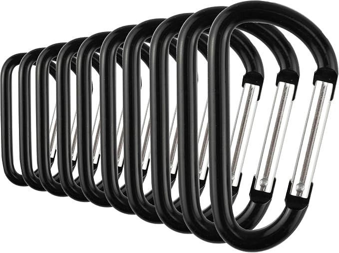 SWATOM Aluminum Carabiner Clip Snap Hook Keyring 1.5/1.9/2.2/2.4/2.8 Inch by SWATOM