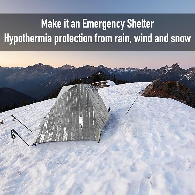 MEETSWEET Emergency Rescue Blanket Set of 8, Outdoor Survival Blanket Waterproof - Image 4