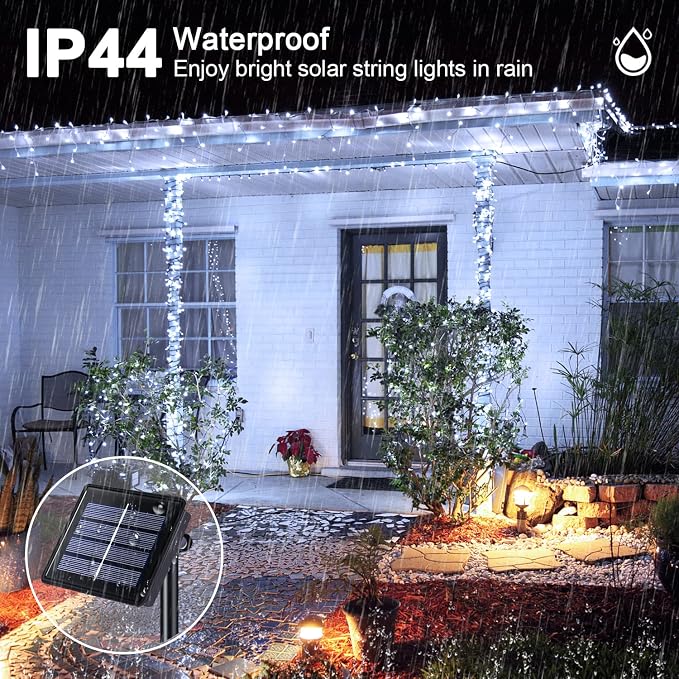 JMEXSUSS 2 Pack Solar String Lights Outdoor Waterproof, Total 400 LED 151FT - Image 4